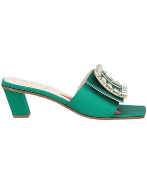 Roger Vivier Sandals Textile Fibres - Green