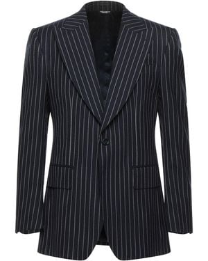 Dolce & Gabbana Midnight Blazer Virgin Wool - Blue