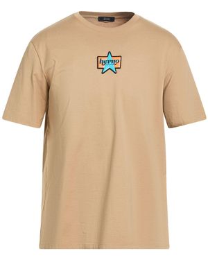 Herno Camel T-Shirt Cotton - Natural