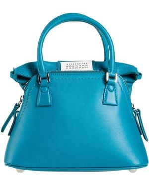 Maison Margiela Deep Handbag Leather - Blue