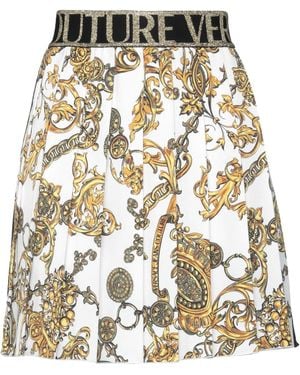 Versace Jeans Couture Mini Skirt Polyester, Polyamide, Elastane - Metallic