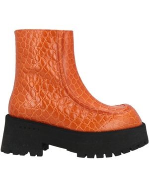 Marni Ankle Boots - Orange