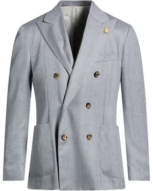 Lardini Blazer Cashmere, Wool, Silk - Grey