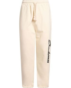 DISCLAIMER Cream Pants Cotton - Natural