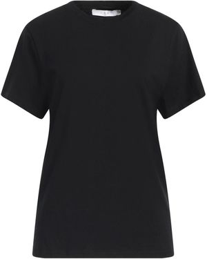 IRO Cotton Glittered Logo T-Shirt - Black