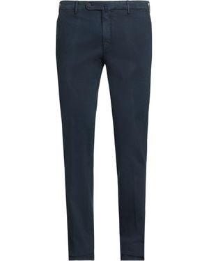 Pal Zileri Midnight Trousers Cotton, Elastane - Blue