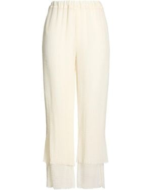 ART259DESIGN Cream Pants Virgin Wool - White