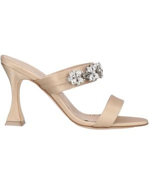 Manolo Blahnik Sandals - Natural