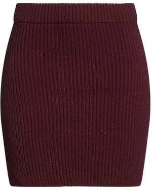 ViCOLO Mini Skirt Acrylic, Wool, Viscose, Alpaca Wool - Red