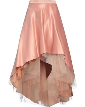 Pinko Twill Duchesse Maxi Skirt - Pink