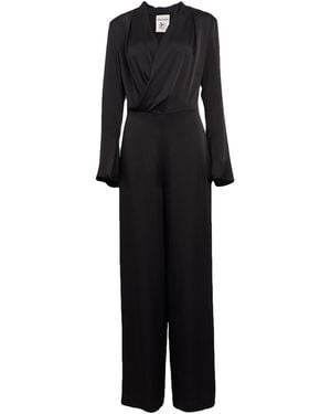 Semicouture Jumpsuit Acetate, Viscose - Black