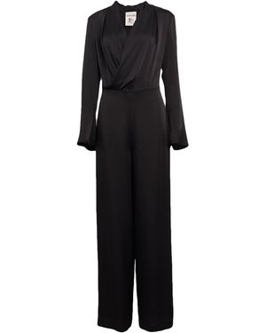 Semicouture Jumpsuit Acetate, Viscose - Black