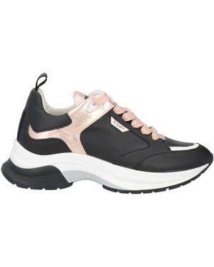ED PARRISH Sneakers Leather, Textile Fibers - White