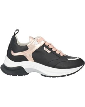 ED PARRISH Sneakers Leather, Textile Fibers - White