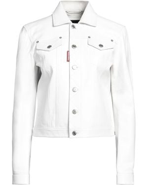 DSquared² Jacket Ovine Leather - White