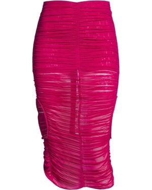 Mugler Midi Skirt - Pink