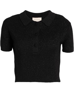Alexandra Golovanoff Sweater Viscose, Polyamide, Metallic Fiber - Black