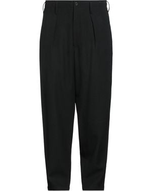 Yohji Yamamoto Pants Wool - Black