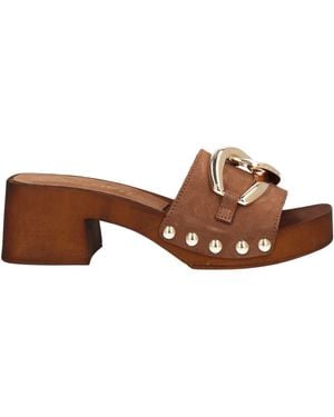 CafeNoir Mules & Clogs - Brown