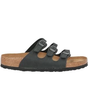 Birkenstock Sandals Leather - Black