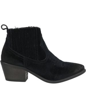 JE T'AIME Ankle Boots Textile Fibers - Black
