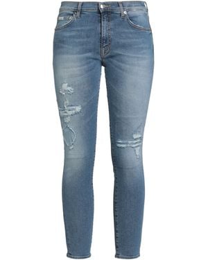 People Jeans Cotton, Elastomultiester, Elastane - Blue