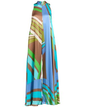 Gianluca Capannolo Azure Jumpsuit Silk - Blue