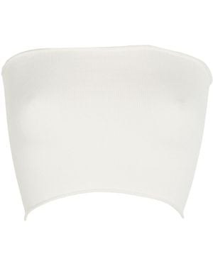 Isabel Benenato Top Viscose, Polyester - White