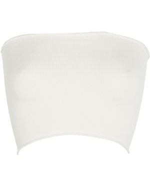 Isabel Benenato Top Viscose, Polyester - White