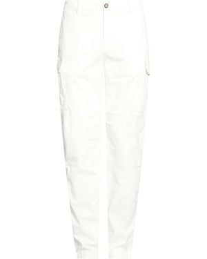 Eleventy Pants Cotton, Lyocell, Elastane - White