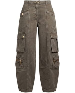 Elisabetta Franchi Taupe Jeans Cotton - Gray