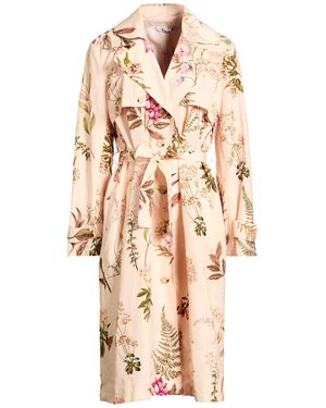 Please Cream Overcoat & Trench Coat Polyester - Natural