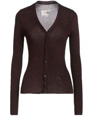 MM6 by Maison Margiela Cardigan Viscose, Metal Fibre - Brown