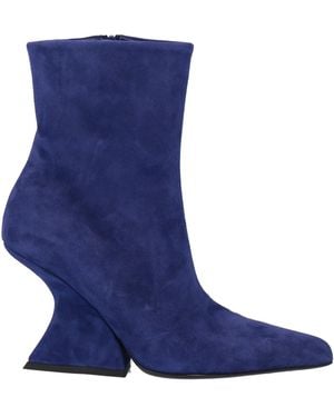Mugler Ankle Boots Leather - Blue