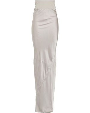 Rick Owens Light Maxi Skirt Acetate, Viscose - White