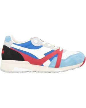 Diadora Trainers Leather, Textile Fibres - Blue