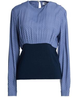 Niu Slate Top Viscose, Wool, Elastane - Blue