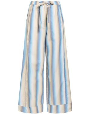 Ganni Pants Cotton - Blue