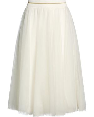 EUREKA by BABYLON Ivory Midi Skirt Polyamide, Elastane - White