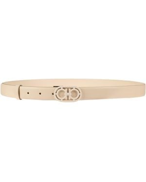 Ferragamo Ivory Belt Leather - Natural
