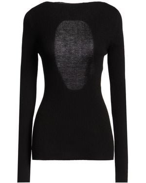 Rick Owens Sweater Virgin Wool - Black