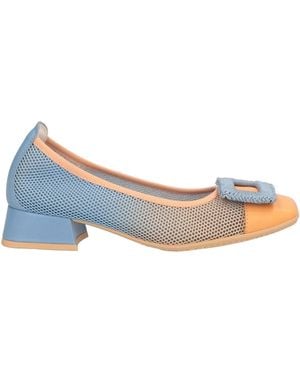 Hispanitas Light Ballet Flats Leather, Textile Fibers - Blue