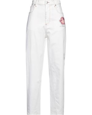 Marni Jeans Cotton, Elastane, Cow Leather - White