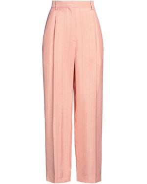 Sandro Jacquard Wide-leg Pants - Pink