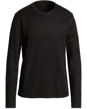 120% Lino Sweater Linen, Cotton, Elastane - Black