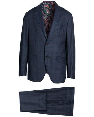 Etro Suit Wool - Blue
