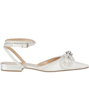 Mach & Mach Ballet Flats - White