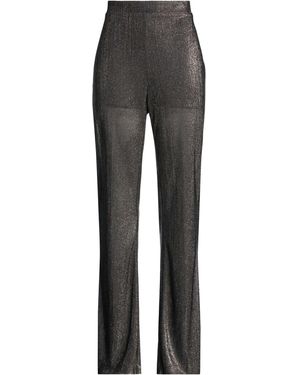 Liu Jo Trousers Polyamide, Metallic Fibre - Grey