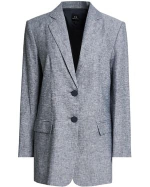 ARMANI EXCHANGE Midnight Blazer Linen, Cotton - Gray