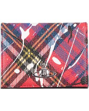 Vivienne Westwood Cardholder Textile Fibers - Red